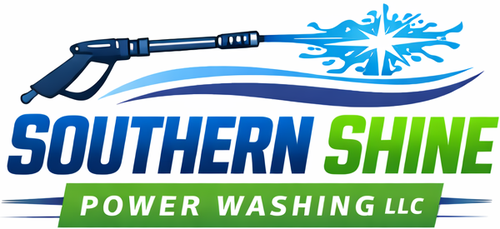 Logo for Northern Star Power Washing with blue water spray graphic.